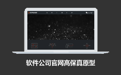 软件开发公司官网高保真原型模板